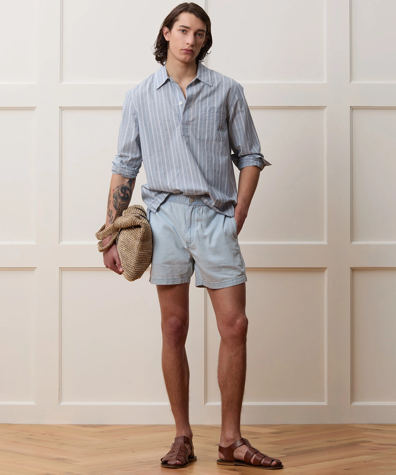 Chambray-Sommer! Die Beachcomber Shorts: Dein lässiger Look am Strand – leicht, luftig, einfach unwiderstehlich.